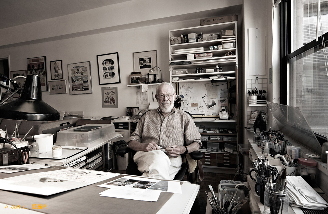 工作室中的画家、漫画家、插画家和设计师